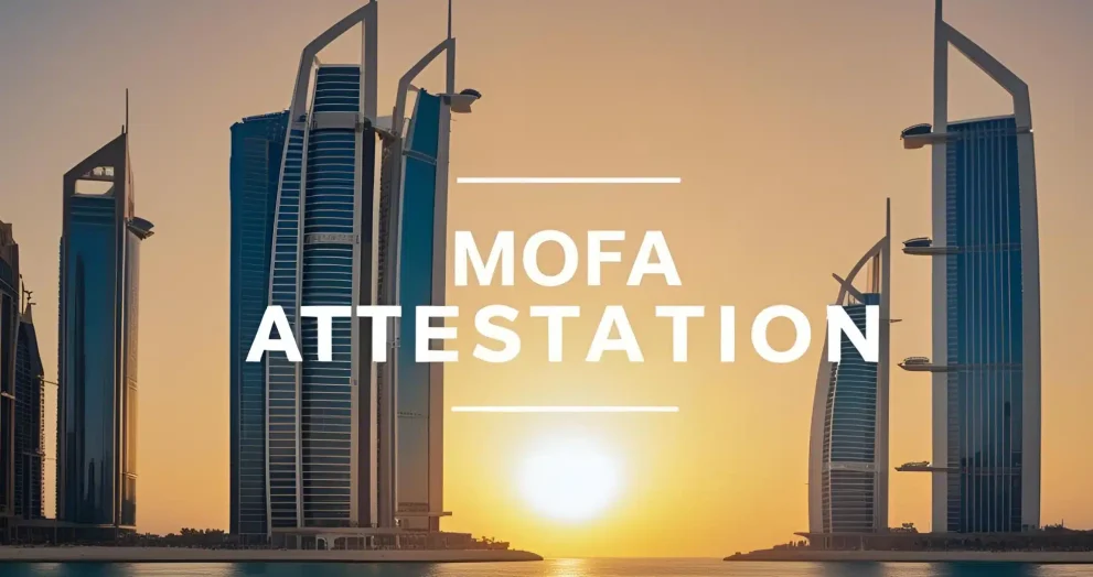 Mofa Attestation Certificate
