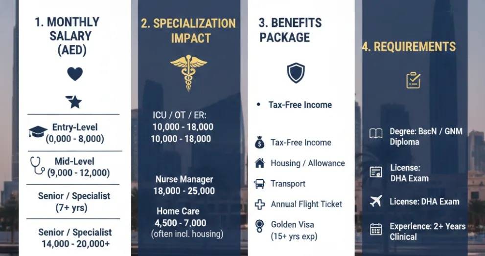 How much do nurses earn in Dubai? Important information
