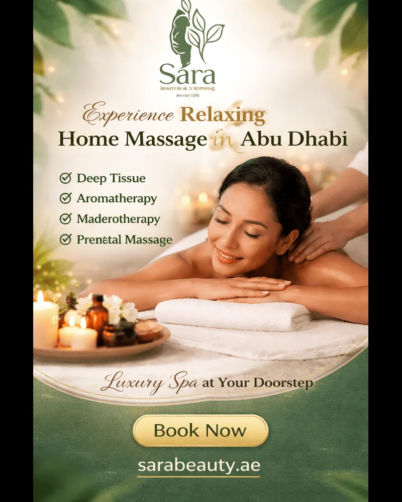 Luxury home spa experience in Abu Dhabi