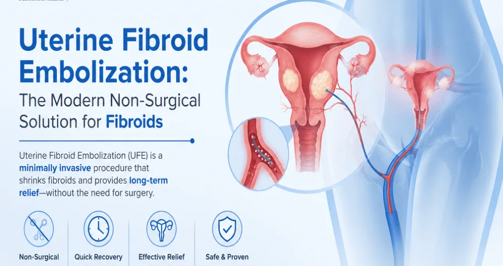 Uterine fibroid embolization modern relief