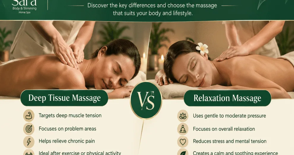 Deep tissue vs relaxing massage