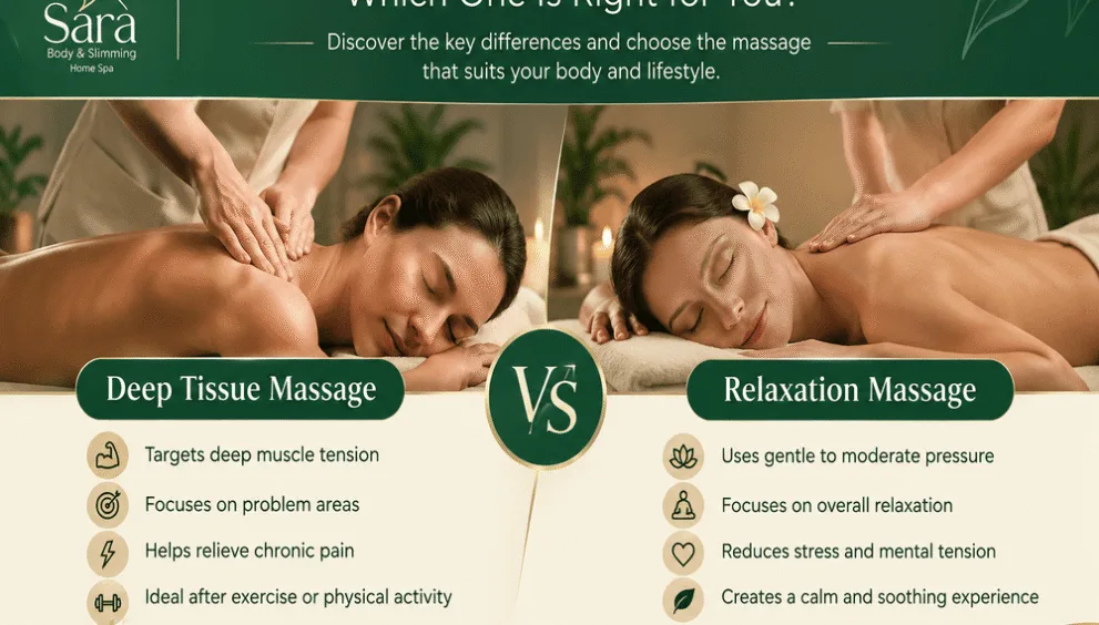 Deep tissue vs relaxing massage