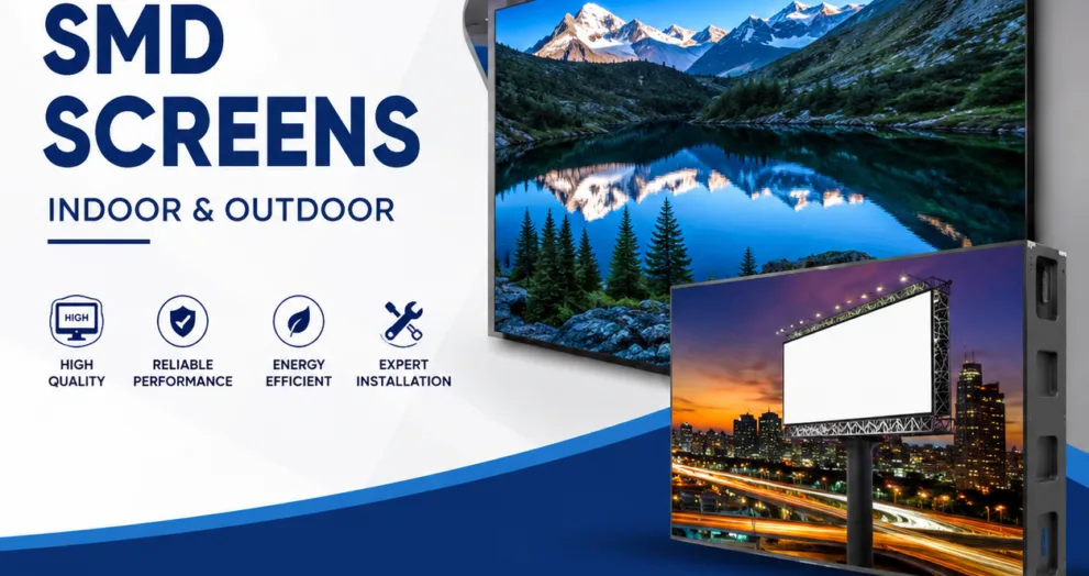 Modern SMD LED display advertising design