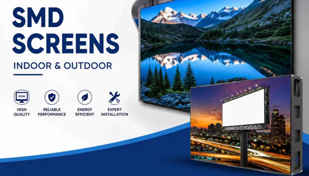 Modern SMD LED display advertising design